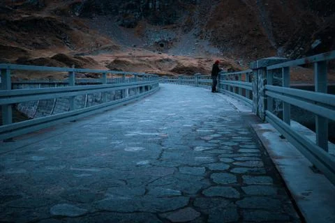 Man mindset reset through the connection with the natural world Stock Photos