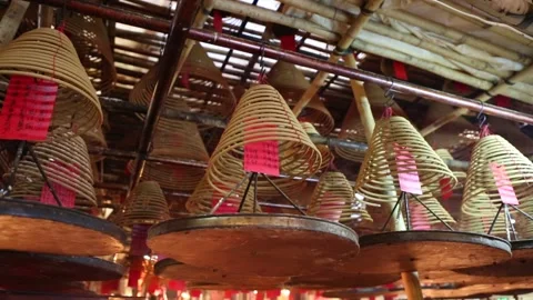 Man Mo Temple Stock Footage 203777922
