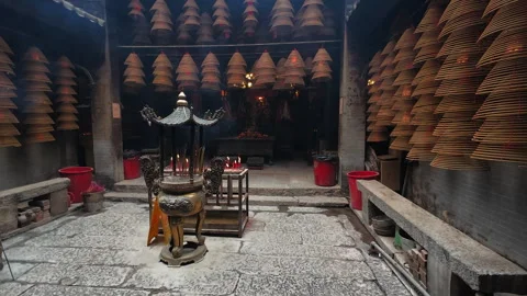 Man Mo Temple. Stock Footage 305577200