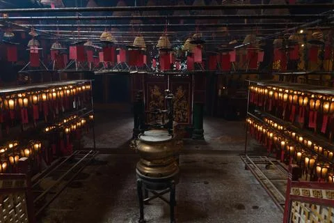 Man Mo Temple 스톡 사진