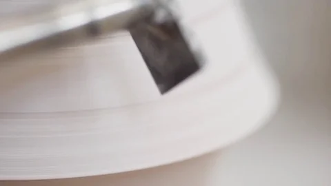 Man modeling plaster cast pottery with ceramic tools slow motion Stock Footage 80021882