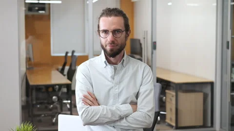Man in the modern office. Stock Footage 279867102