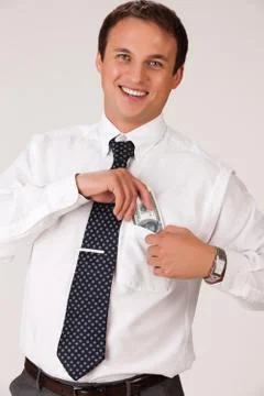 Man With Money Stock Photos