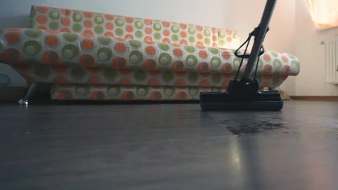 Man mopping the floor Stock Footage 86682980