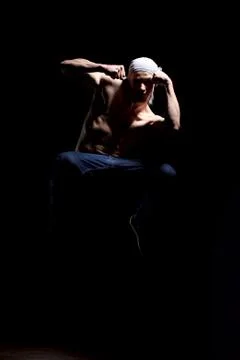 Man in motion Stock Photos