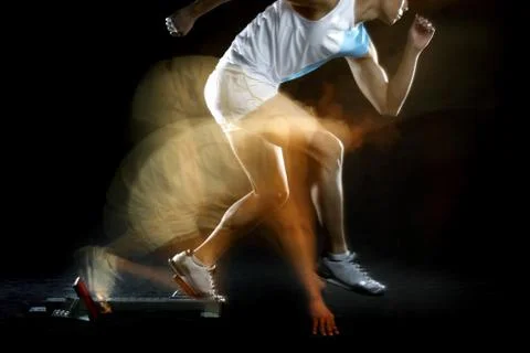 Man in motion Stock Photos