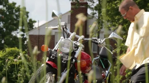 Man on a Motorcycle 動画素材 7182450