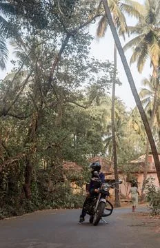 A man on motorcycle Foto stock