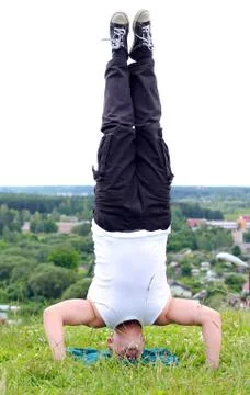 Man on the mountain Stock Photos