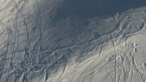 Man on mountain snowmobile racing up Stock Footage 81034792