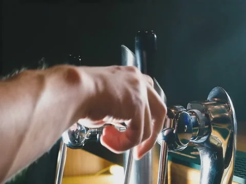 Man moves the handle Video stock 76955551