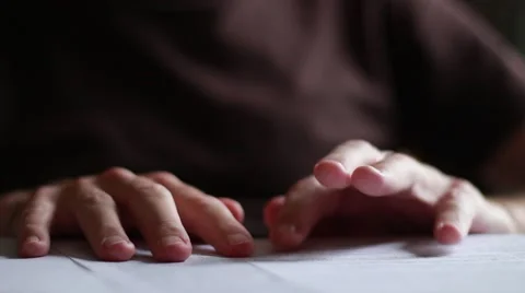 Man moving with fingers 動画素材 63454569