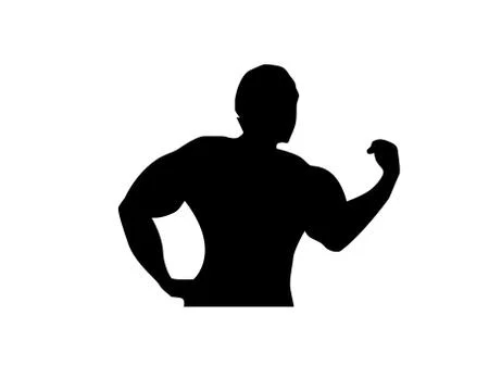 Man with muscles illustration Stock-Illustration