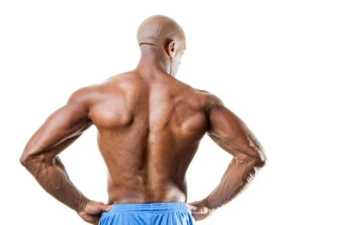 Man with Muscular Back Stock Photos