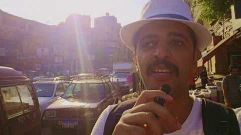 A man with a mustache Stock Footage 292242208