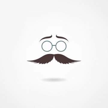 Man mustache icon Stock Illustration