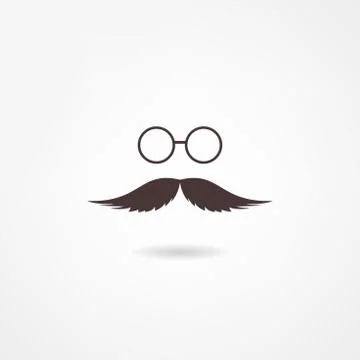 Man mustache icon Stock Illustration