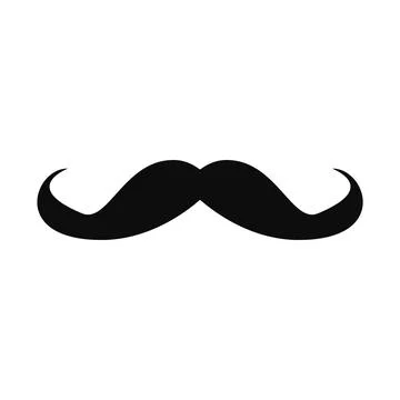 Man mustache icon logo design template Stock Illustration