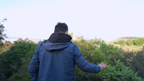 Man in nature Stock Footage 237632413