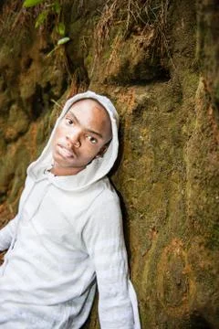 Man in the nature Stock Photos