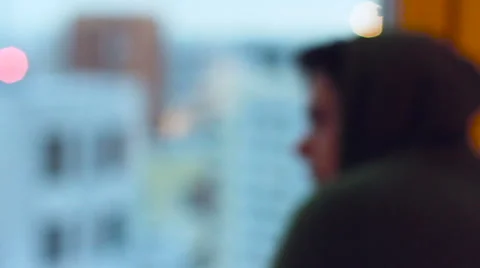 Man Near The Window Stock Footage 60230461