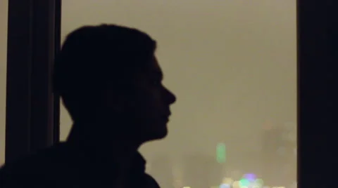 Man near the window Stock Footage 60230989