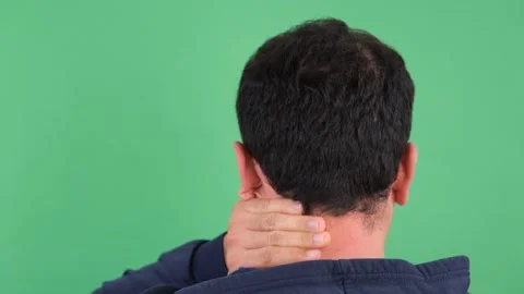 Man neck pain Stock-Footage 257334871