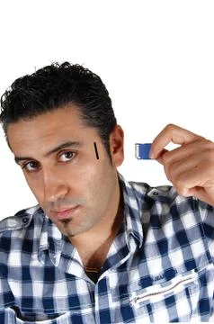 Man need more memory. Stock Photos