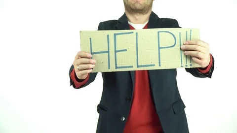 Man needs help Stock Footage 73498844