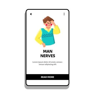 Man nerves vector Stock Illustration
