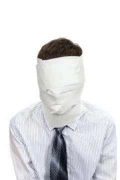Man With No Face Foto stock