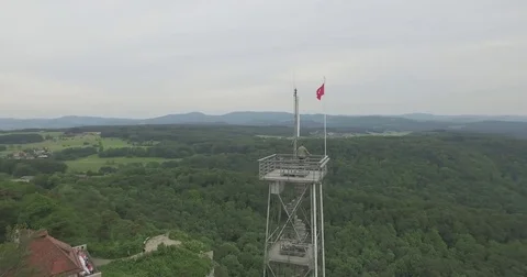 Man on an Observation Tower 動画素材 83448311