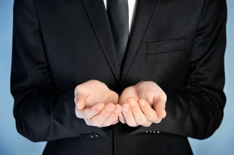 Man offer hand Stock Photos