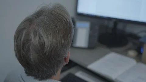Man office Computer Stock Footage 273728770