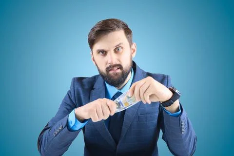 A man in the office at a desk Stock-Fotos