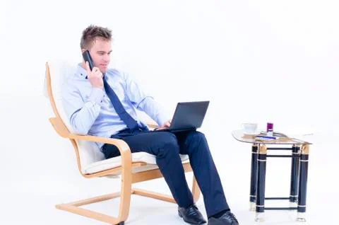 Man at office Stock Photos