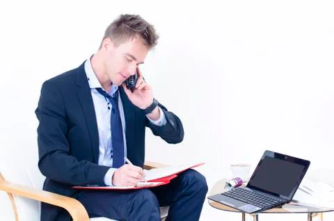 Man at office Stock Photos