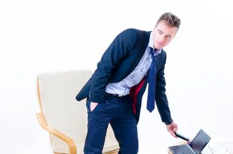 Man at office Stock Photos