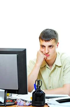 Man in office Stock Photos