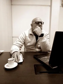 Man in the office Stock Photos