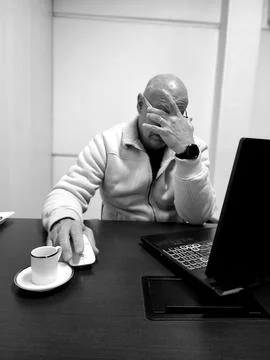 Man in the office Stock Photos