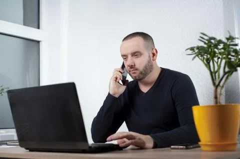 Man in the oficce Stock Photos