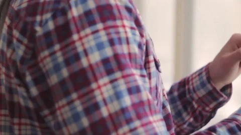 Man online banking using smartphone shopping online with credit card at home Stock Footage 70899929