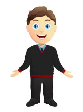 Man With Open Arms Stock Illustration