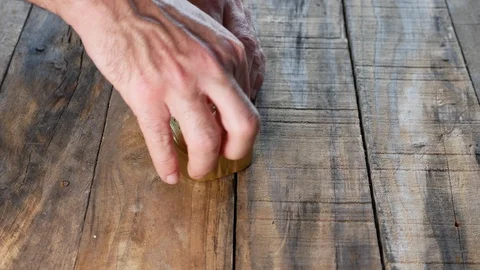 Man opening a can or tin of sardines Stock Footage 129395883