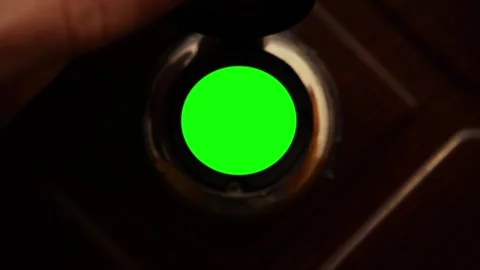 Man opening the chroma key green screen of a door peephole. POV 動画素材 322126899