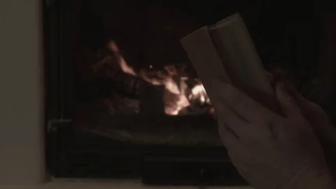 The man opens the book Stock Footage 74196367