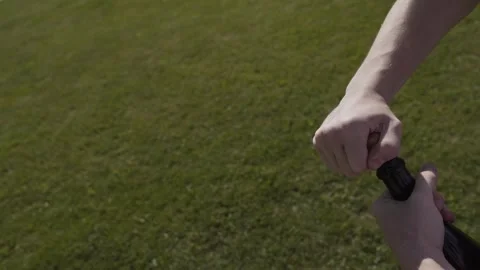 A man opens a bottle of champagne Stock Footage 306148951