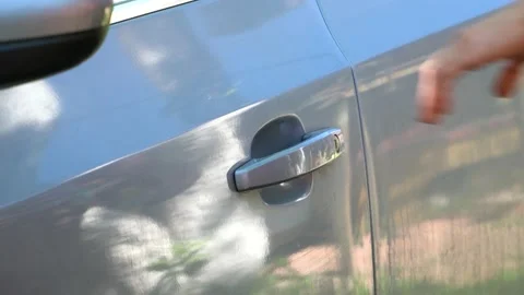 A man opens the car door Stock Footage 110729355