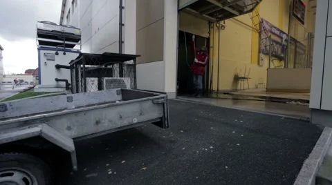 The man opens the door Stock Footage 58520588